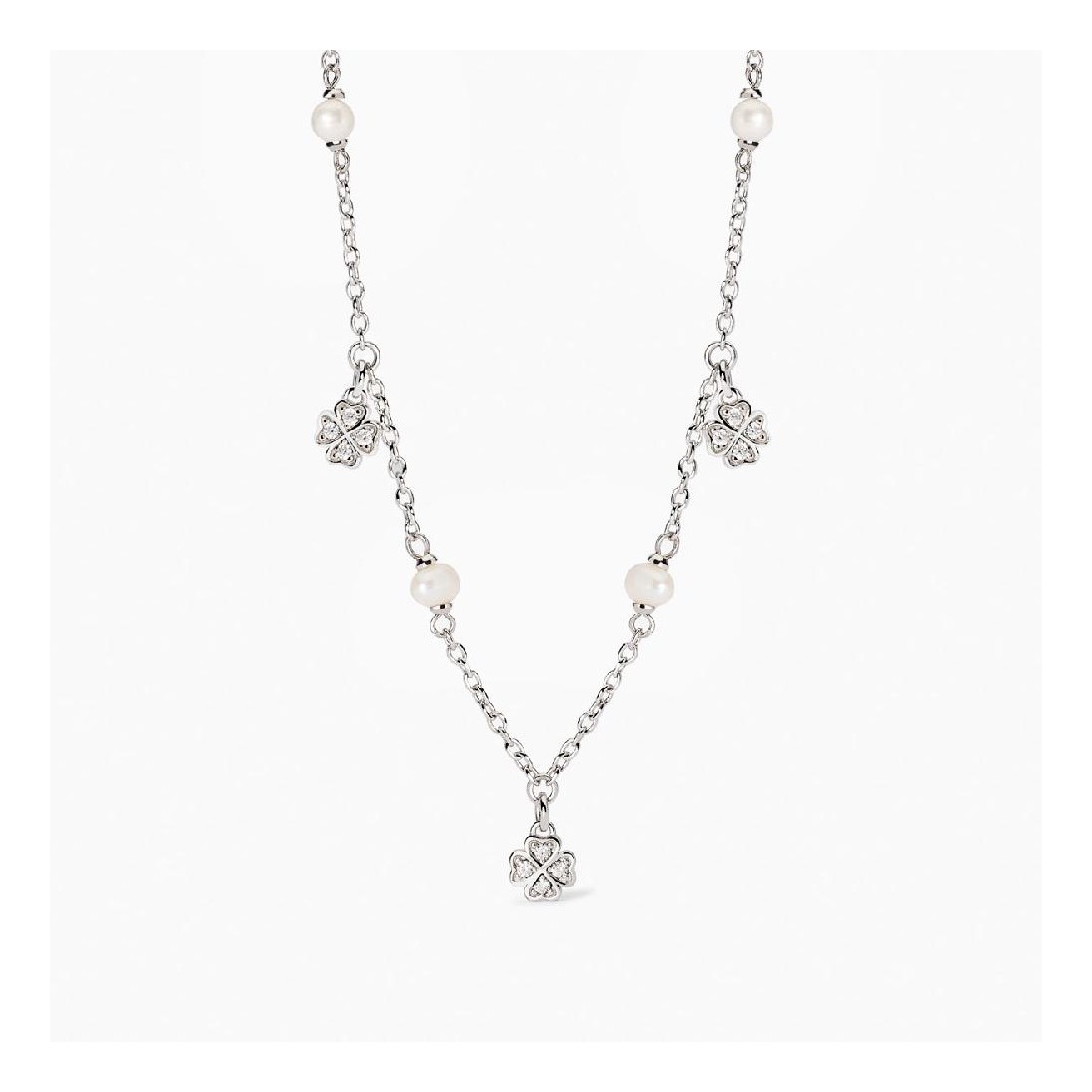 MABINA 553758 - Girocollo in argento 925/°°° perle coltivate e zirconi