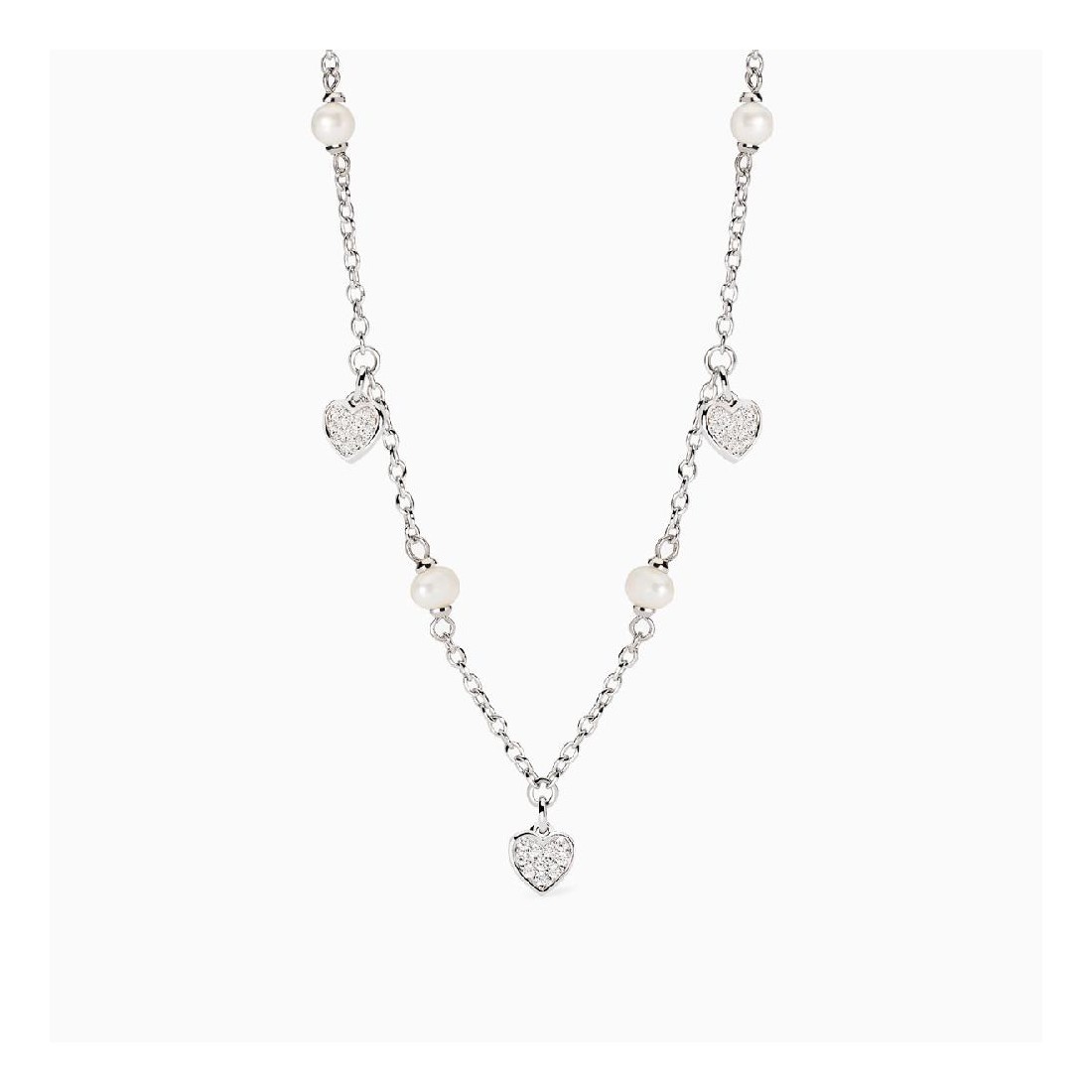 MABINA 553759 - Girocollo in argento 925/°°° perle coltivate e zirconi