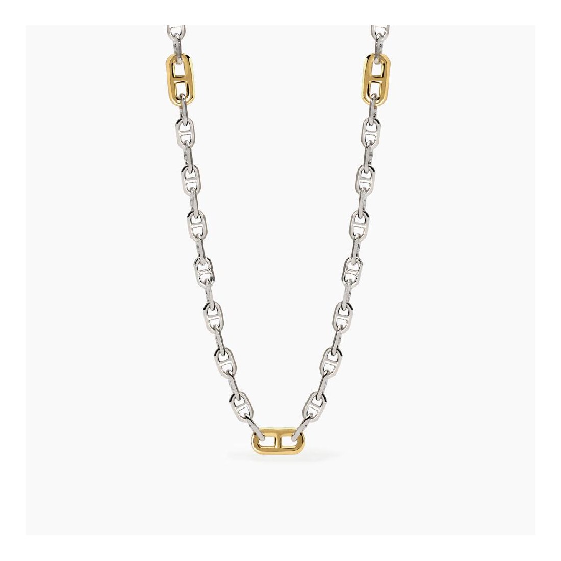 MABINA 553766 - Collana in argento 925/°°° e elementi placcati oro18Kt