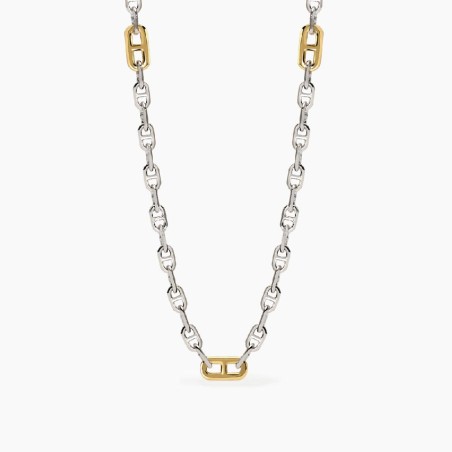 MABINA 553766 - Collana in argento 925/°°° e elementi placcati oro18Kt
