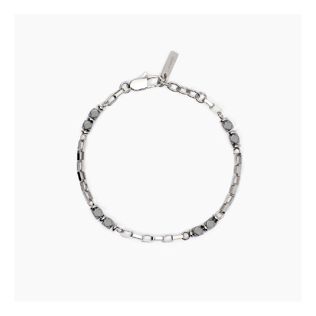 2JEWELS 232499 - Bracciale in acciaio 316L e ematite