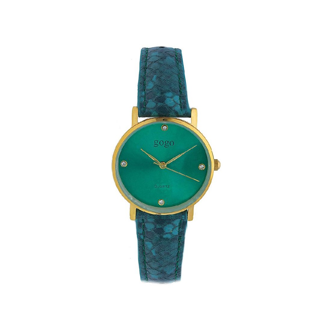 Orologio in metallo e similpelle