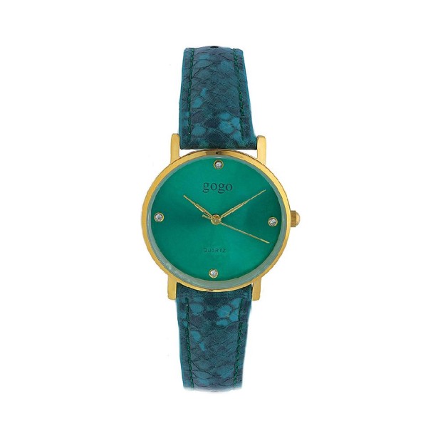 Orologio in metallo e similpelle