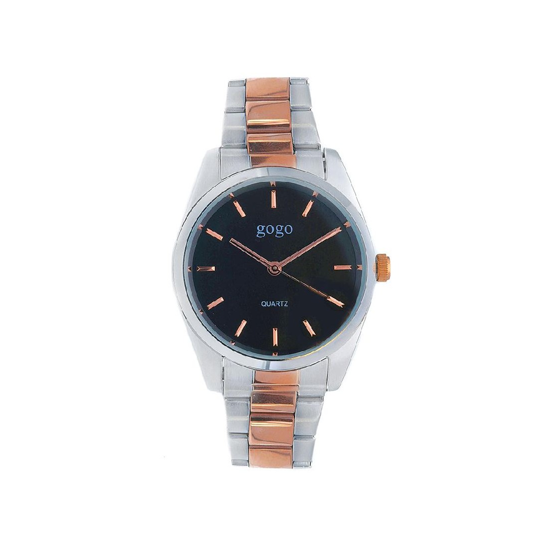 Orologio in metallo bicolore