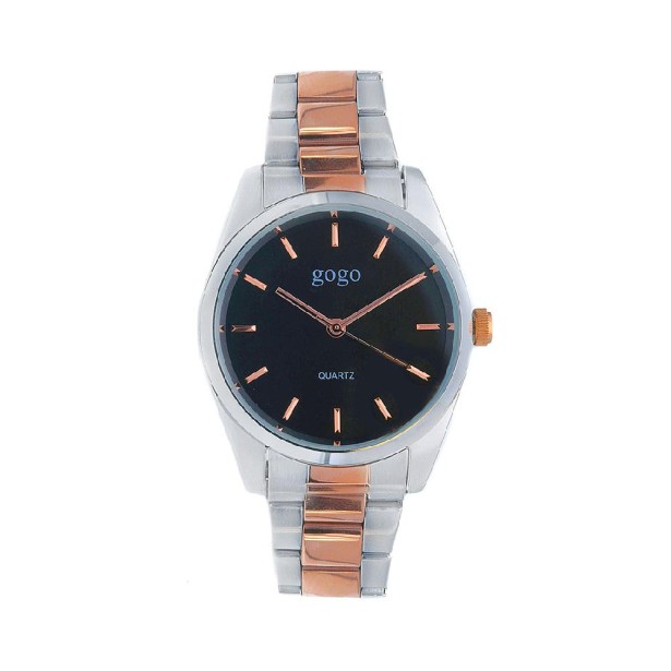 Orologio in metallo bicolore