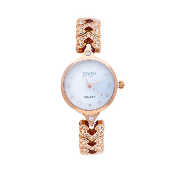 Orologio in metallo rosè e zirconia cubica