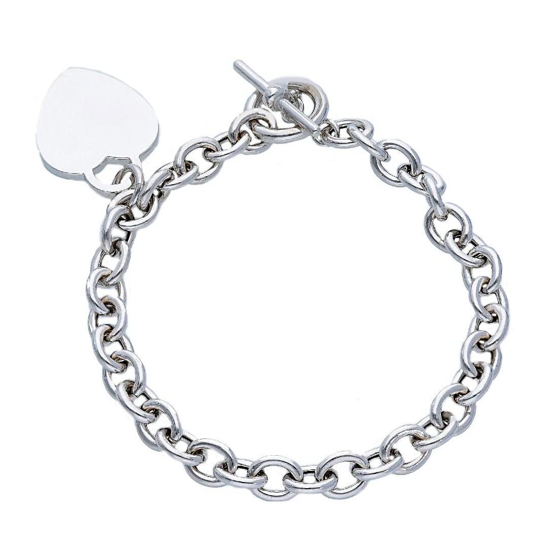 Bracciale in argento 925/°°° con cuore