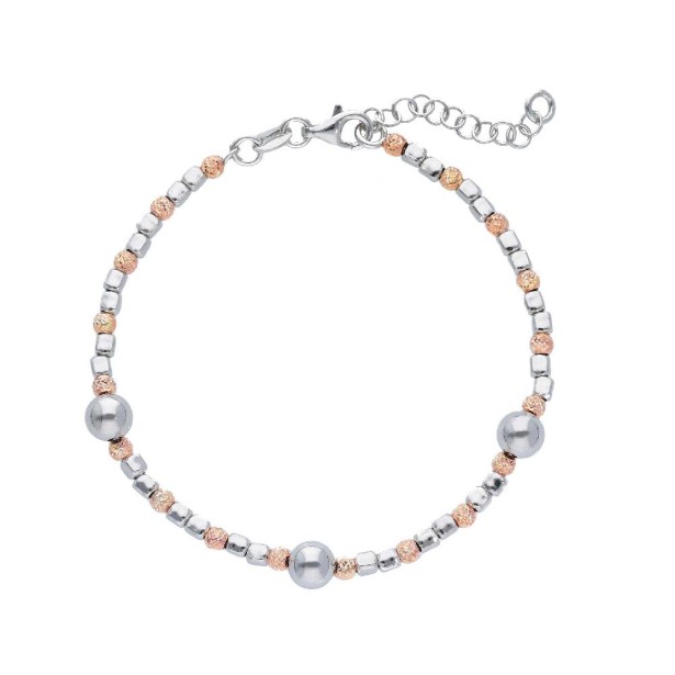 Bracciale in argento bicolore 925/ooo