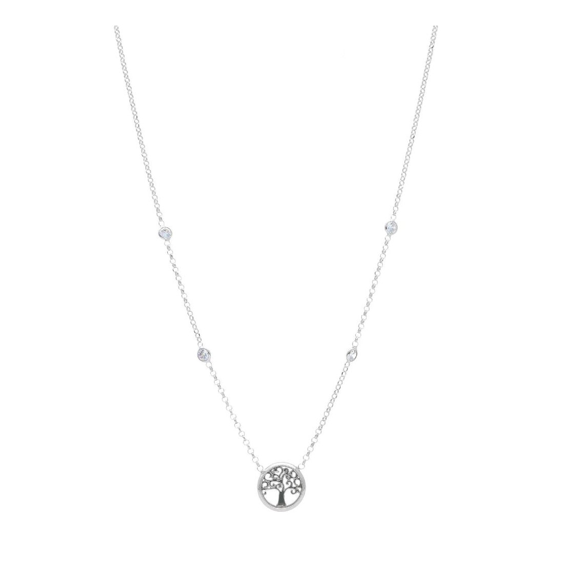 Girocollo in argento 925/°°° con albero della vita