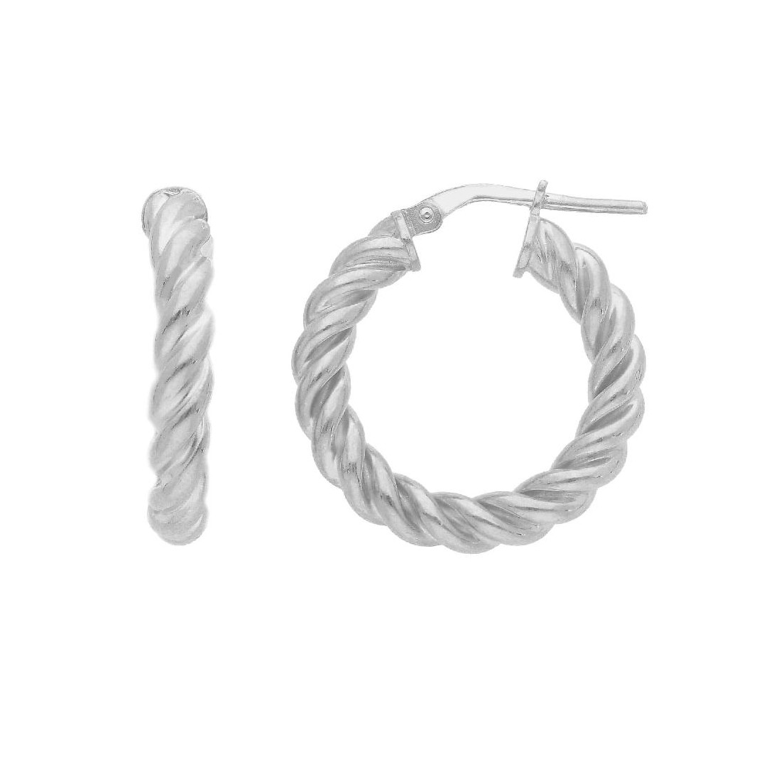 Orecchini cerchio in argento 925/ooo