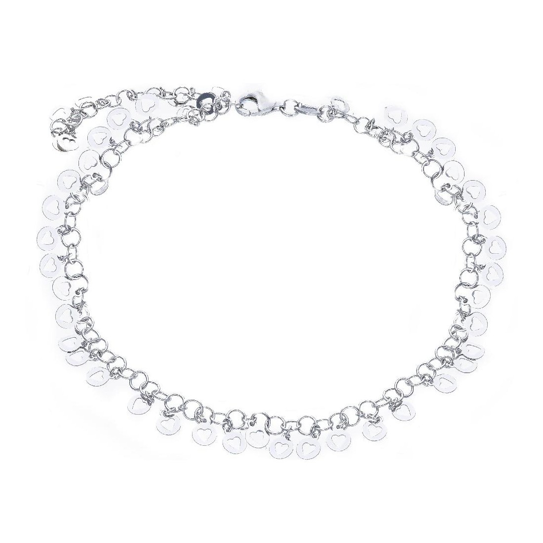 Bracciale in argento 925/°°° con cuore