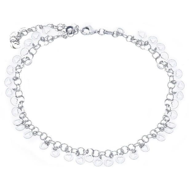 Bracciale in argento 925/°°° con cuore