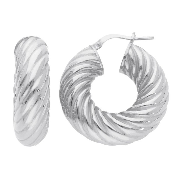 Orecchini cerchio in argento 925/°°°