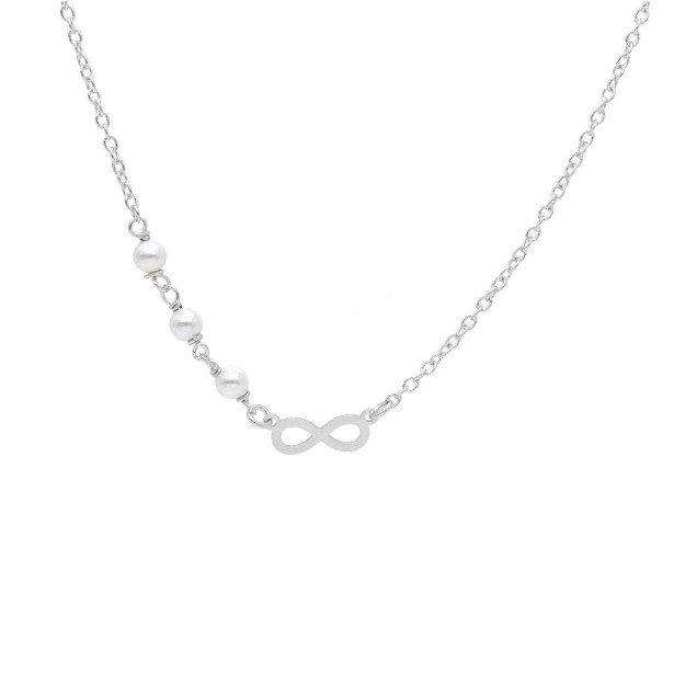 Girocollo in argento 925/ooo e perla con infinito