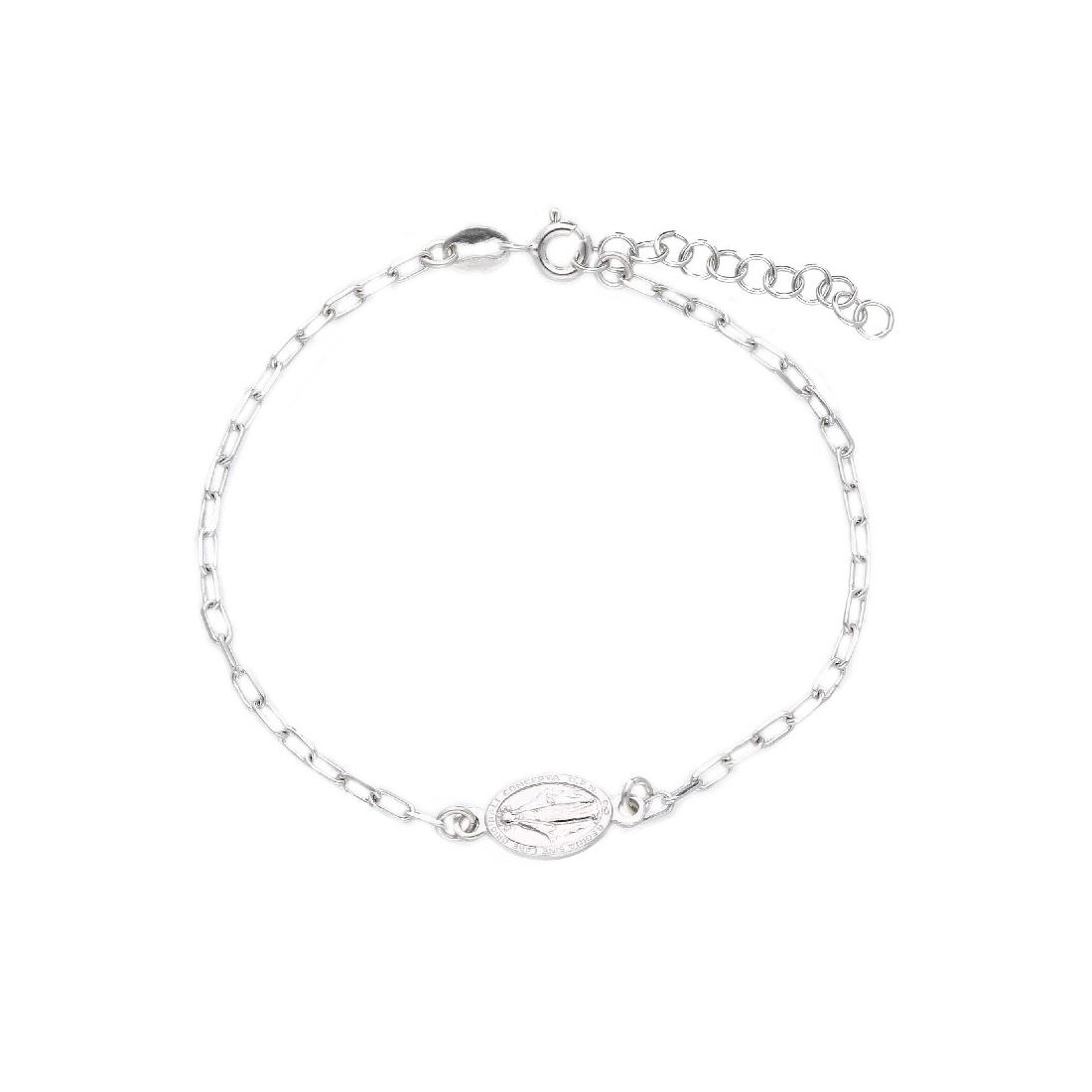 Bracciale in argento 925/ooo con Madonna Miracolosa