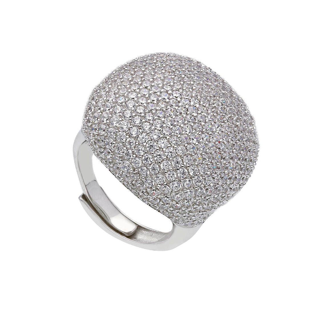 Anello in argento 925/°°° e zirconia cubica