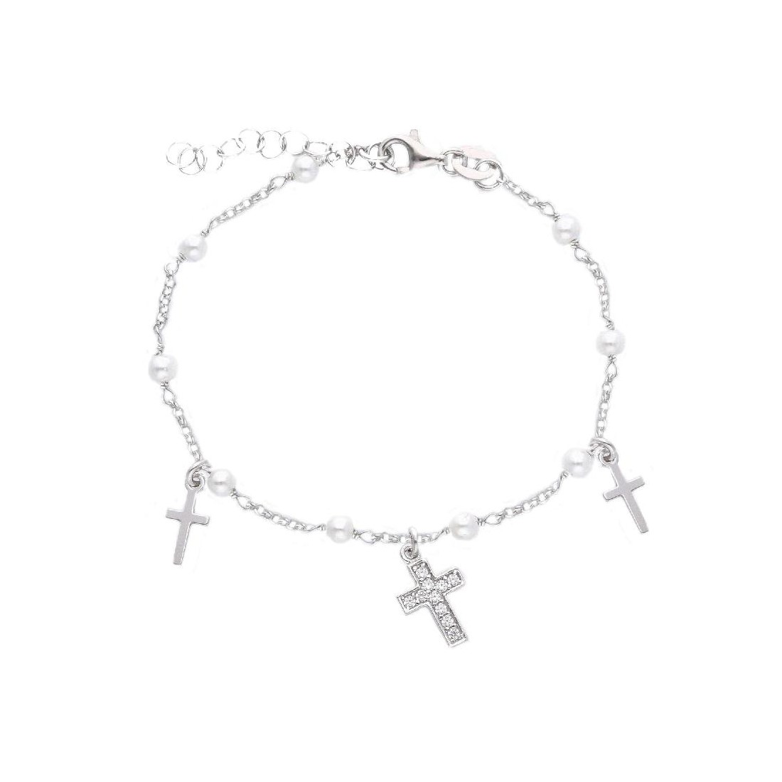 Bracciale in argento 925/ooo con croce
