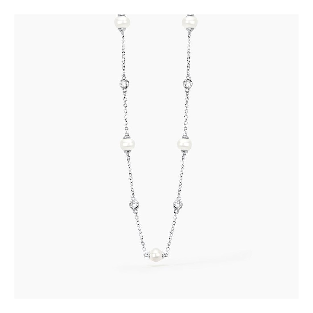 MABINA 553230 - Girocollo in argento 925/°°° perle coltivate e zirconi