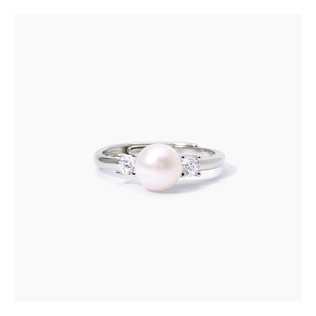 MABINA 523283 - Anello in argento 925/°°° perla coltivala e zirconi
