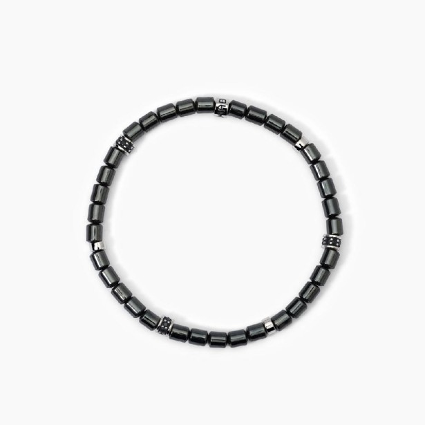 MABINA 533814 - Bracciale in argento 925/°°° ematite e zirconi