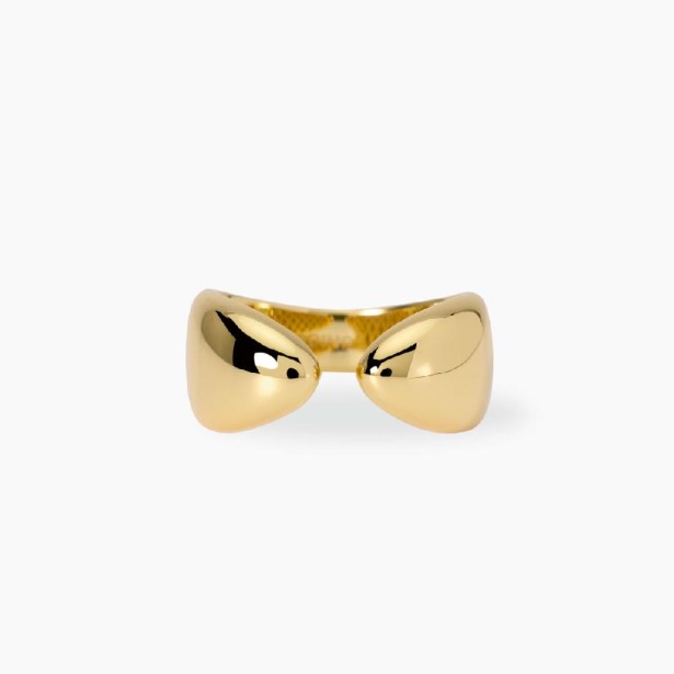 MABINA 523463 - Anello in argento 925/°°° placcato oro 18Kt