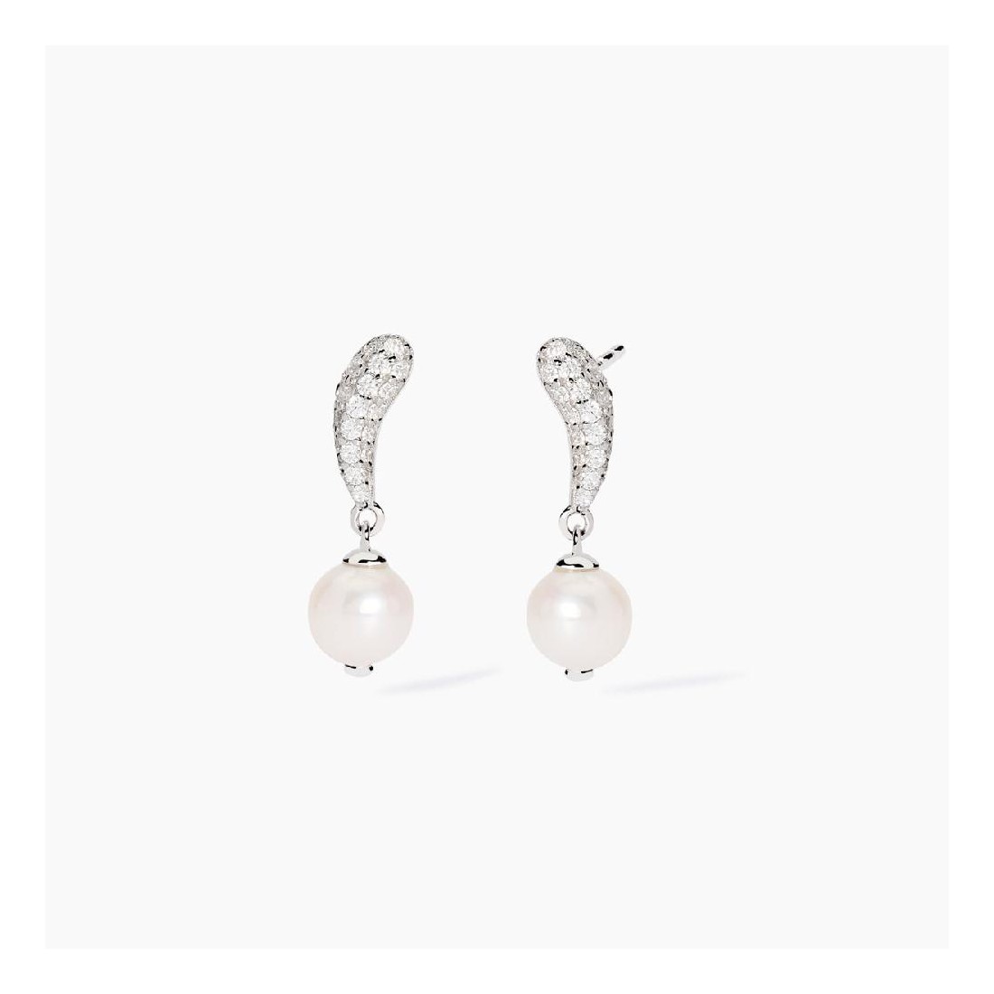 MABINA 563846 - Orecchini in argento 925/°°° perle coltivate e zirconi