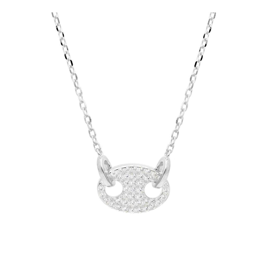 Girocollo in argento 925/ooo e zirconia cubica