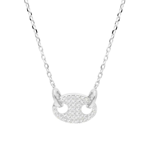 Girocollo in argento 925/ooo e zirconia cubica