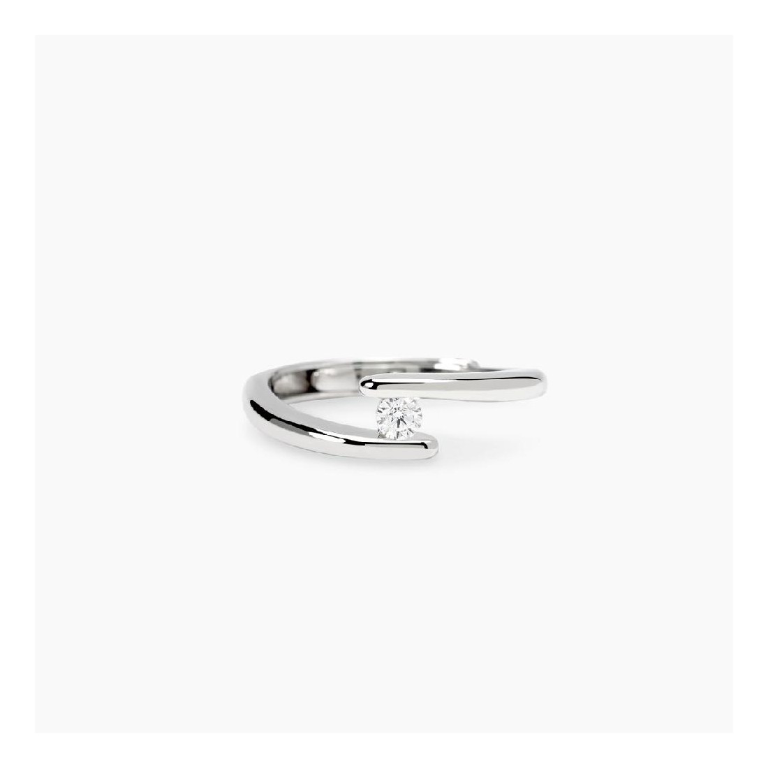 MABINA 523472 - Anello in argento 925/°°° e diamante lab-grown