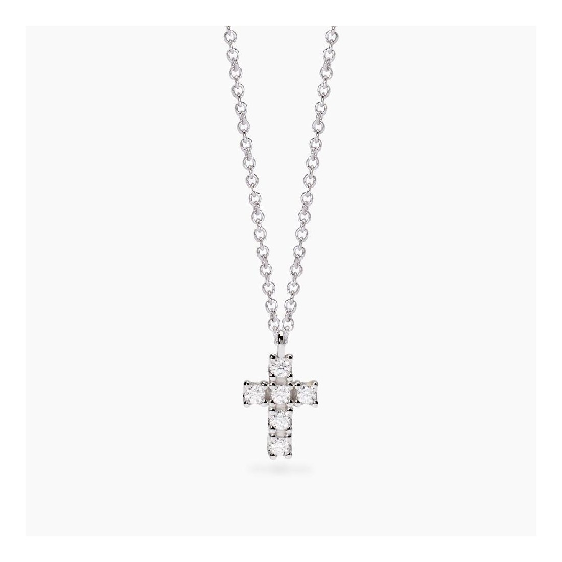 MABINA 553800 - Girocollo in argento 925/°°°  e diamanti lab-grown