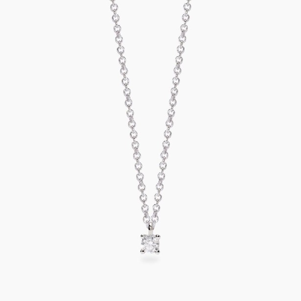 MABINA 553804 - Girocollo in argento 925/°°°  e diamanti lab-grown