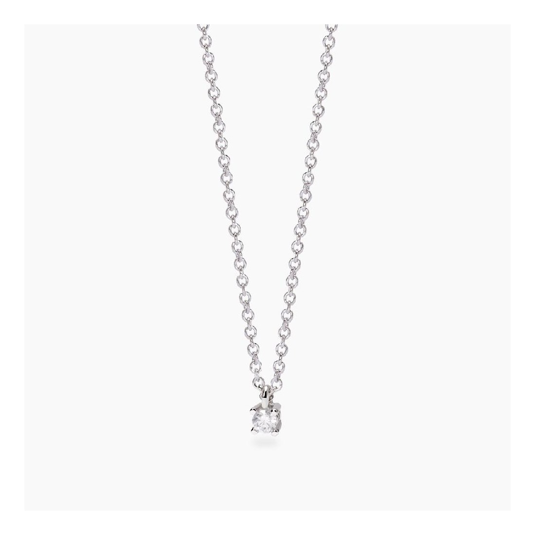 MABINA 553805 - Girocollo in argento 925/°°°  e diamanti lab-grown