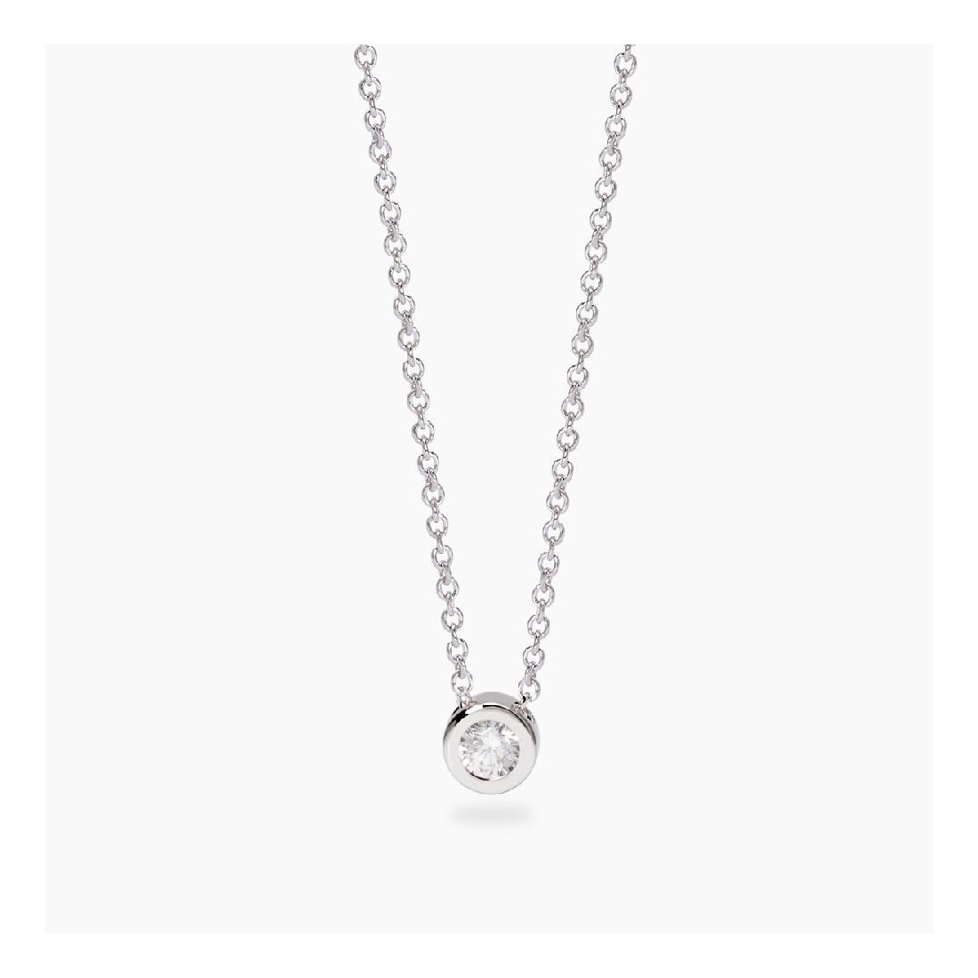 MABINA 553806 - Girocollo in argento 925/°°°  e diamanti lab-grown