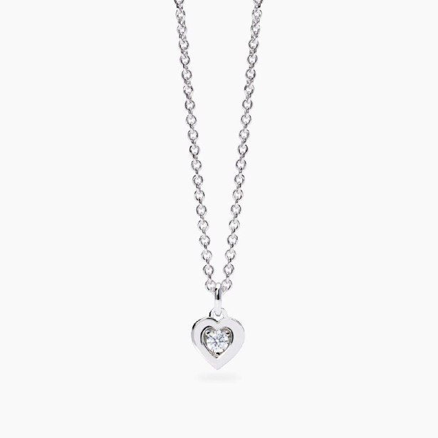 MABINA 553810 - Girocollo in argento 925/°°°  e diamanti lab-grown