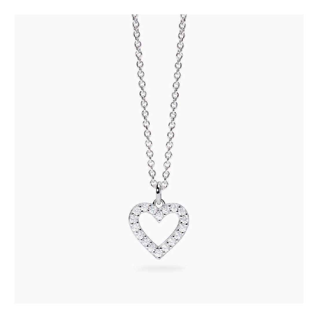 MABINA 553811 - Girocollo in argento 925/°°°  e diamanti lab-grown