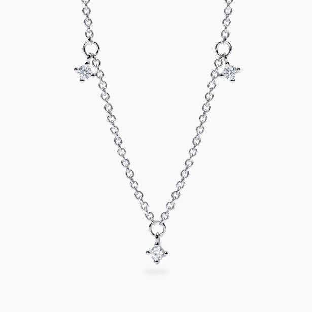 MABINA 553812 - Girocollo in argento 925/°°°  e diamanti lab-grown