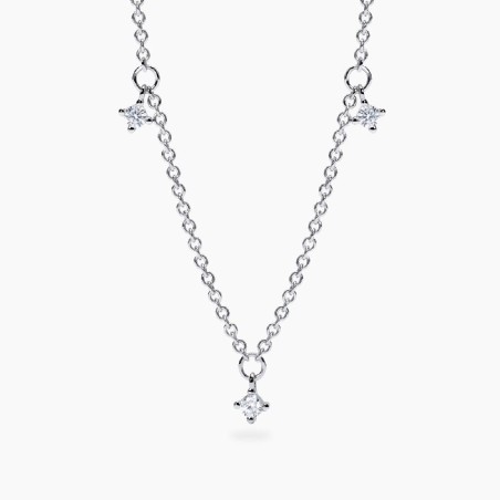 MABINA 553812 - Girocollo in argento 925/°°°  e diamanti lab-grown