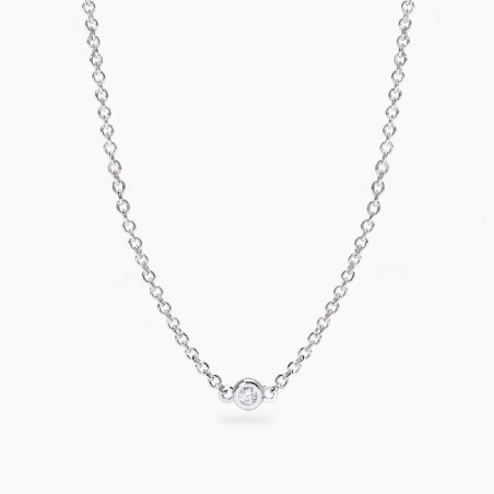 MABINA 553813 - Girocollo in argento 925/°°°  e diamanti lab-grown