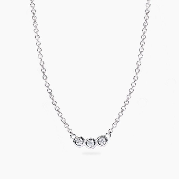 MABINA 553814 - Girocollo in argento 925/°°°  e diamanti lab-grown