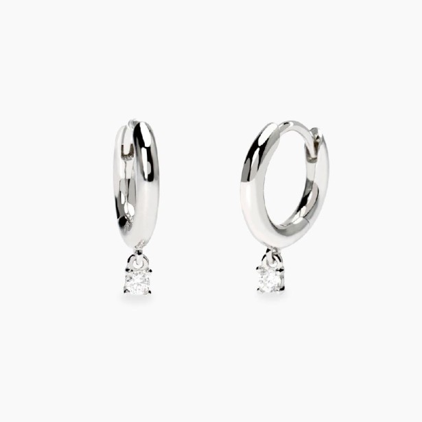 MABINA 563895 - Orecchini in argento 925/°°°  e diamanti lab-grown