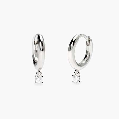 MABINA 563895 - Orecchini in argento 925/°°°  e diamanti lab-grown