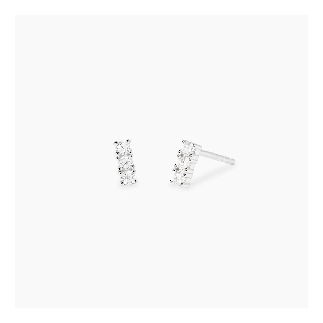 MABINA 563896 - Orecchini in argento 925/°°°  e diamanti lab-grown