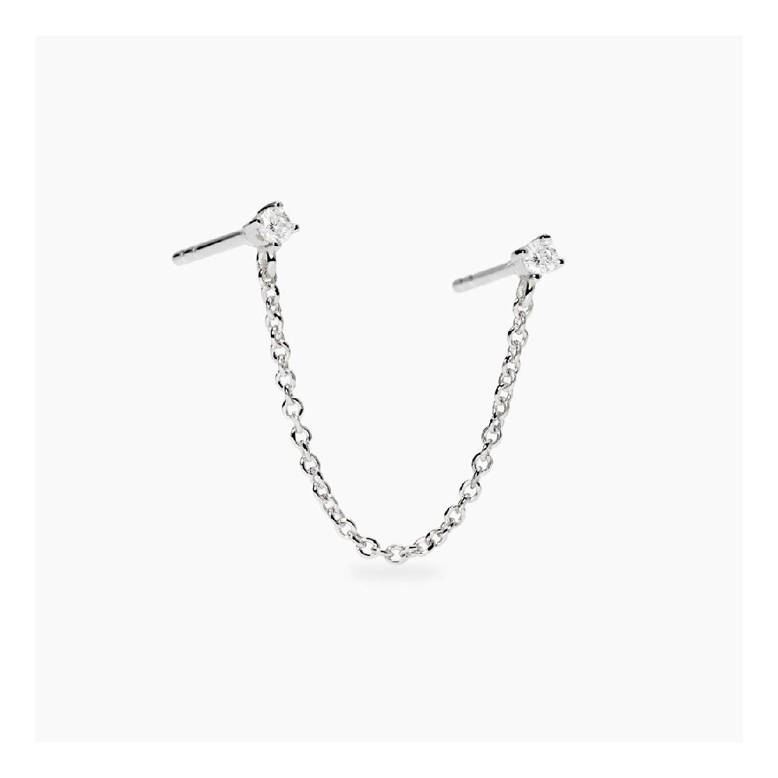 MABINA 563898 - Orecchini in argento 925/°°°  e diamanti lab-grown