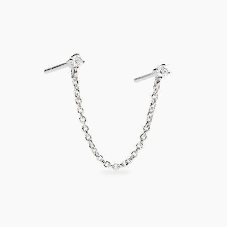 MABINA 563898 - Orecchini in argento 925/°°°  e diamanti lab-grown