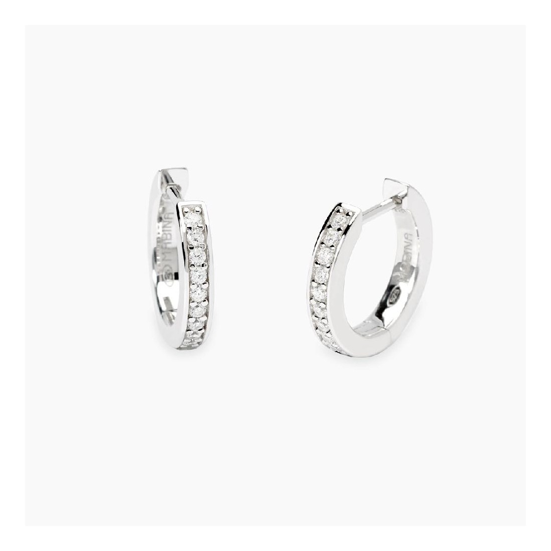 MABINA 563903 - Orecchini in argento 925/°°°  e diamanti lab-grown