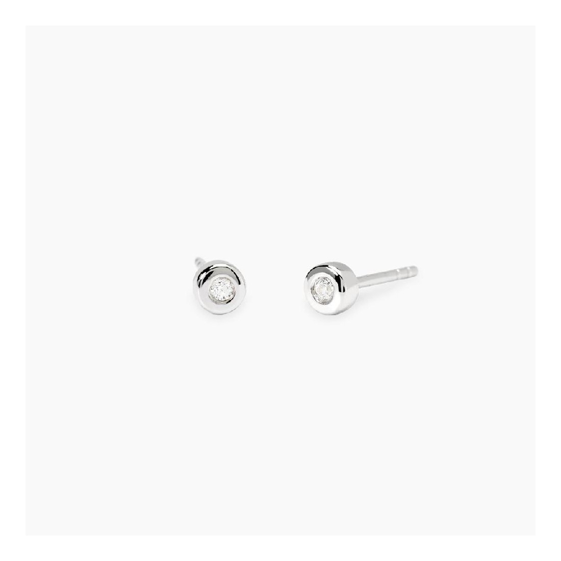 MABINA 563907 - Orecchini in argento 925/°°°  e diamanti lab-grown