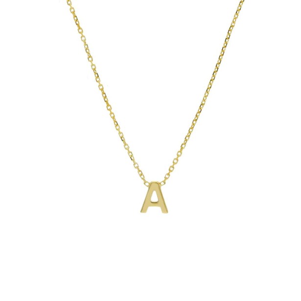 Girocollo in oro giallo 375/ooo con iniziale