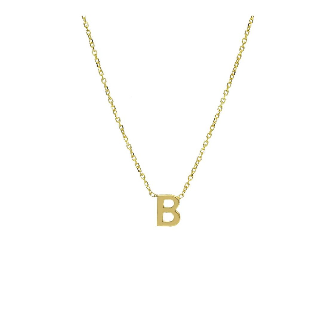 Girocollo in oro giallo 375/ooo con iniziale