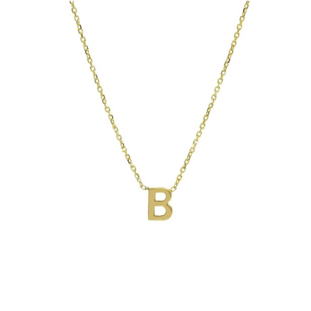 Girocollo in oro giallo 375/ooo con iniziale