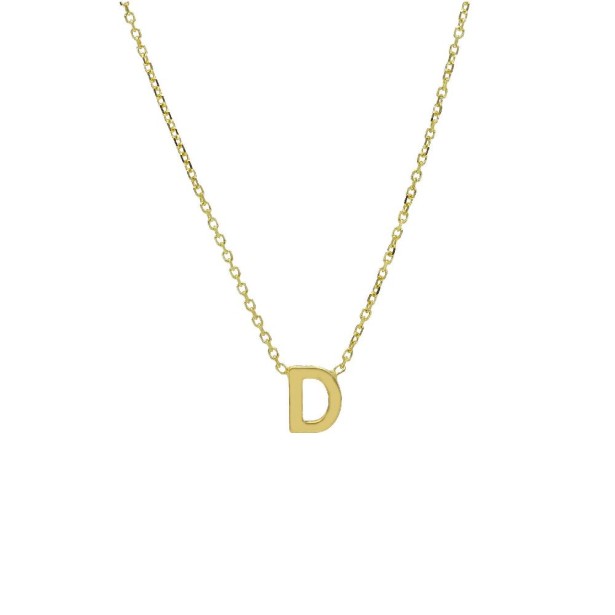 Girocollo in oro giallo 375/ooo con iniziale